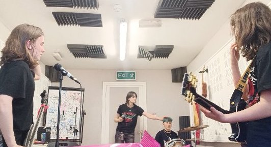 Metal kick from Vallium at  Ballina mid-term show